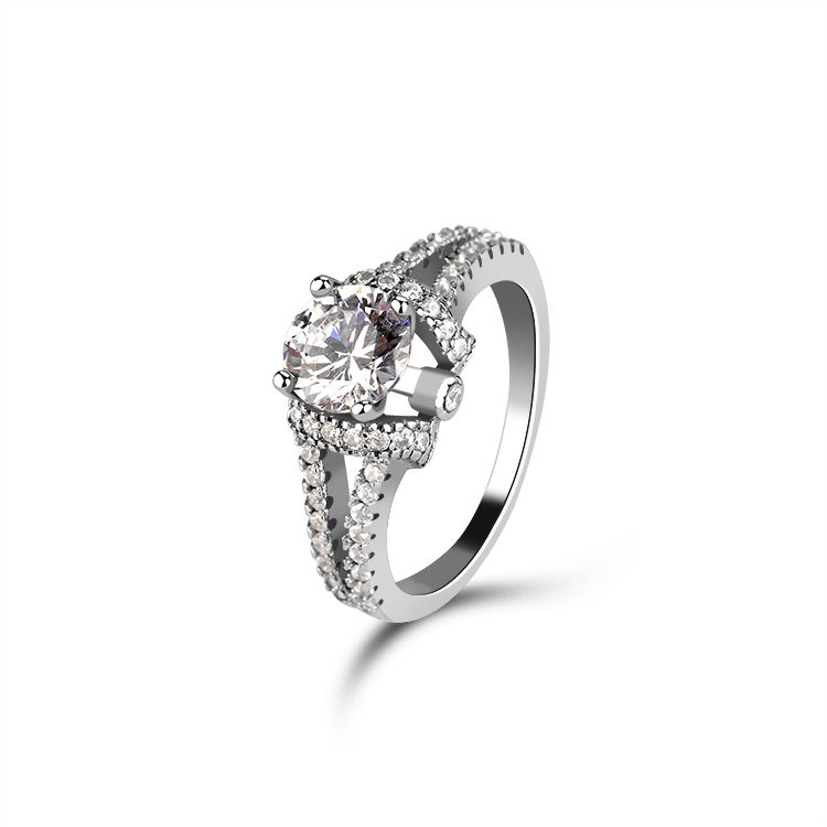 Mascot Eternity Band Adjustable Engagement Promise Women Jewelry Ring Simple New Arrivals Round Shape Charm Ring