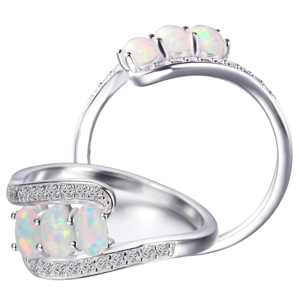 Free Sample Turkish Wedding 925 Silver Opal Ring
