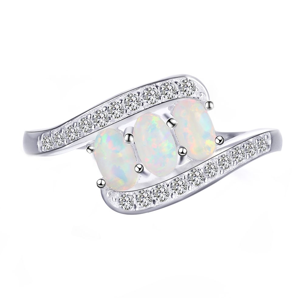 Free Sample Turkish Wedding 925 Silver Opal Ring