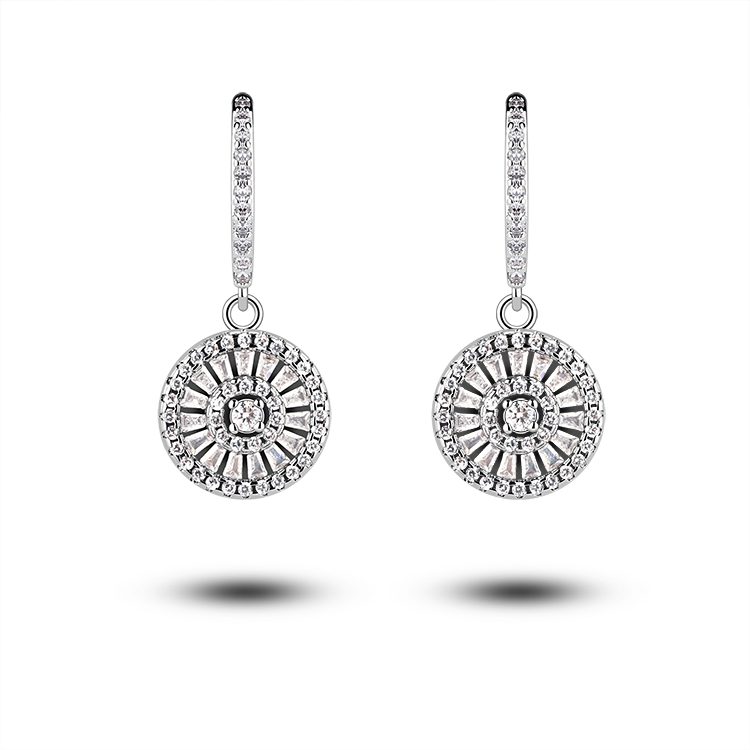 Factory Wholesale Really Cheap 925 Silver Drop Earring Jewelry Sterling Silver Hoop Earrings