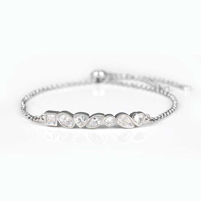 Fashion Rainbow Cubic Zircon Colorful Bracelet