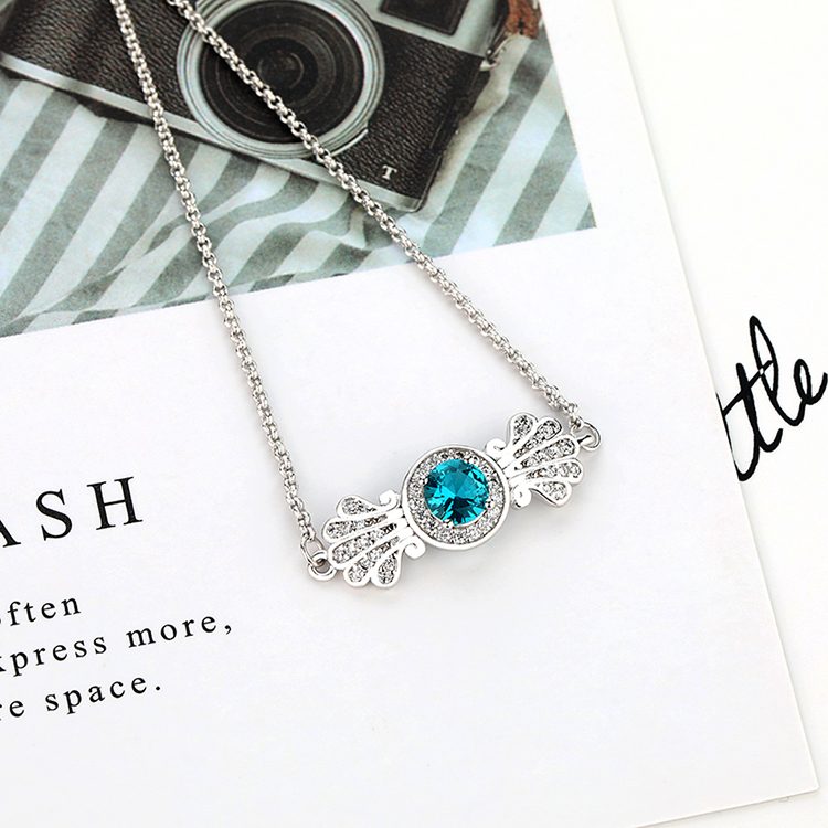 New Fashion Bracelet Blue Crystal Jewelry 925 Sterling Silver Bracelet Women Jewelry 2020