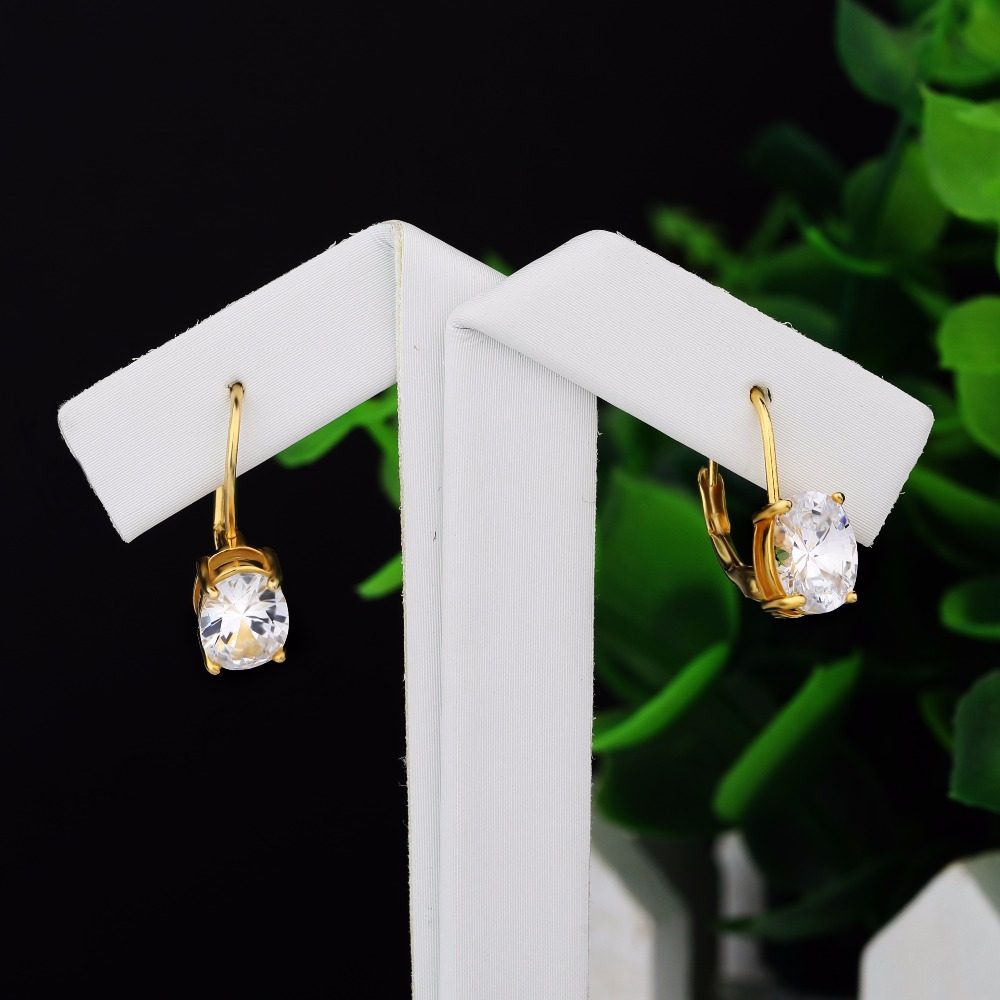 Gold Plated Bali Fashion Cz Earring Designs New Model Earrings