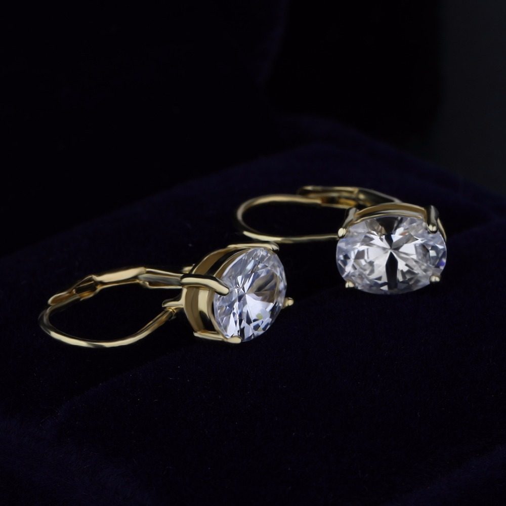 Gold Plated Bali Fashion Cz Earring Designs New Model Earrings