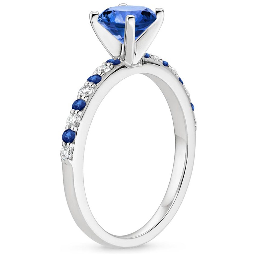 Women Italian S925 Silver Diamond Drill Bit Engagement Ring