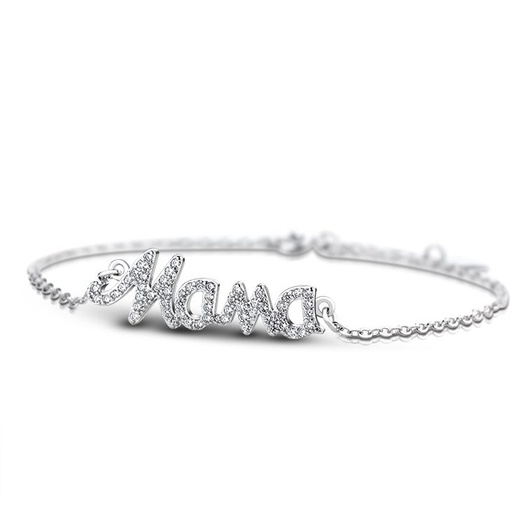 Women Jewelry Sterling Silver 925 Bracelet for Mom Women Sterling Silver Cubic Zircon Bracelets