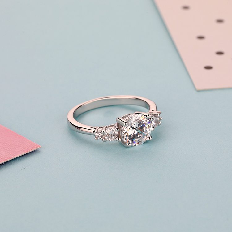 Factory Wholesale Custom  Women's  925 Sterling Silver Ring