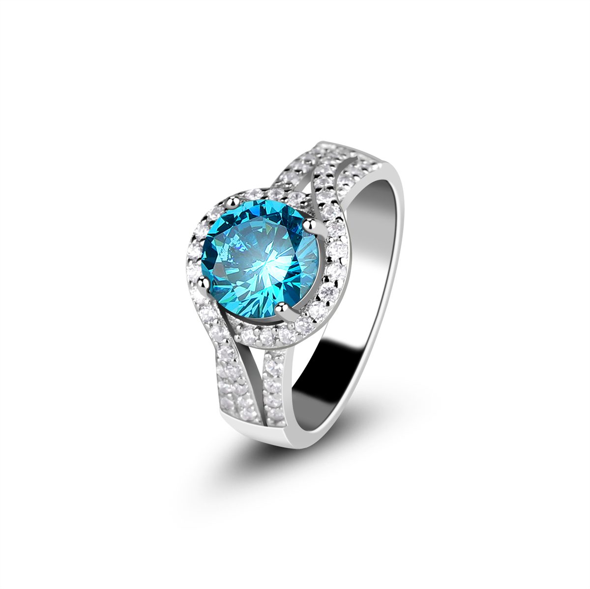 Mascot Custom Wedding Ring Jewelry Women Adjustable Zircon Moissanite Pearl Gemstone Engagement 925 Sterling Silver Ring