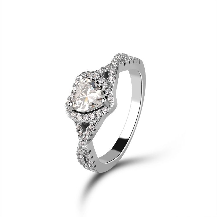 Mascot Daily Fashion Jewelry Designed High-Quality Pure Silver Ring for Girls