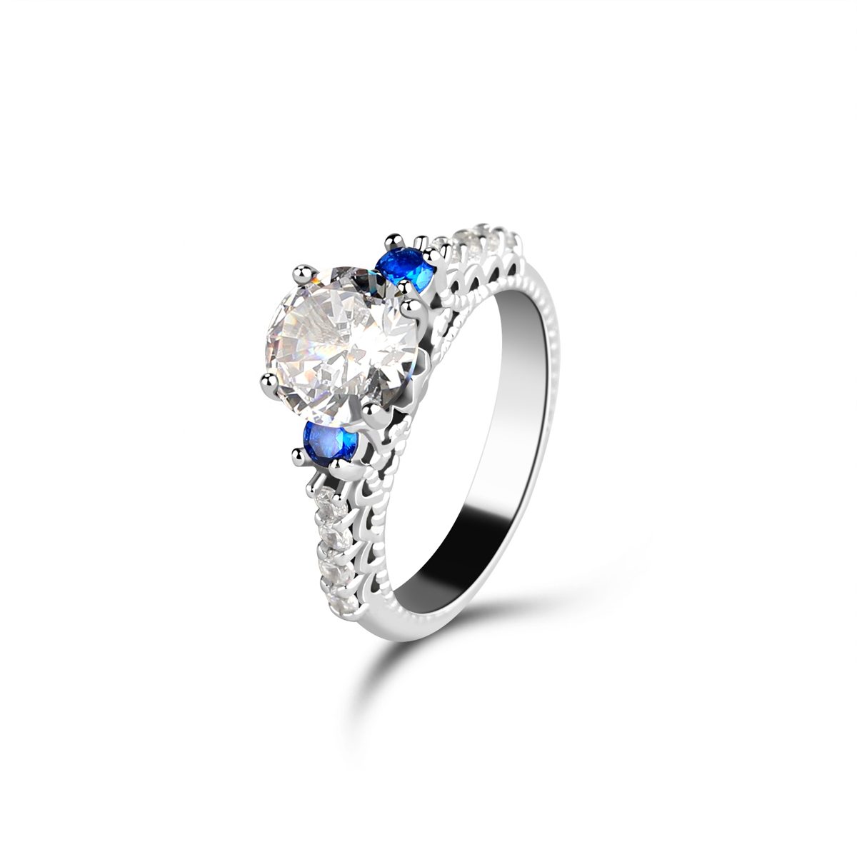 Mascot Custom Design Factory Price Sterling Silver 925 Rings Natural Gemstone Rings