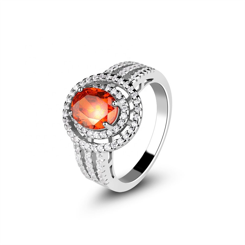 Customized Mascot New Fashion Fine Jewelry Custom 925 Sterling Silver Engagement Wedding Gemstone Rings