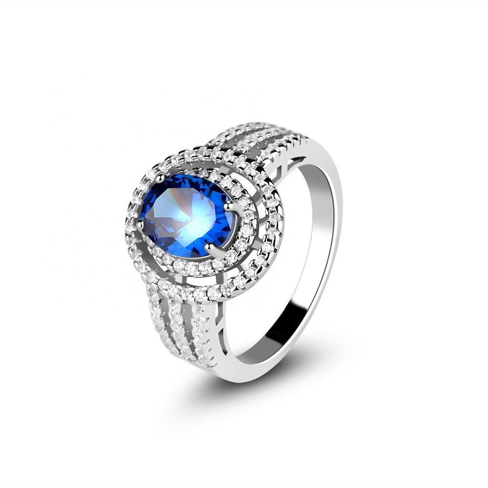 Customized Mascot New Fashion Fine Jewelry Custom 925 Sterling Silver Engagement Wedding Gemstone Rings