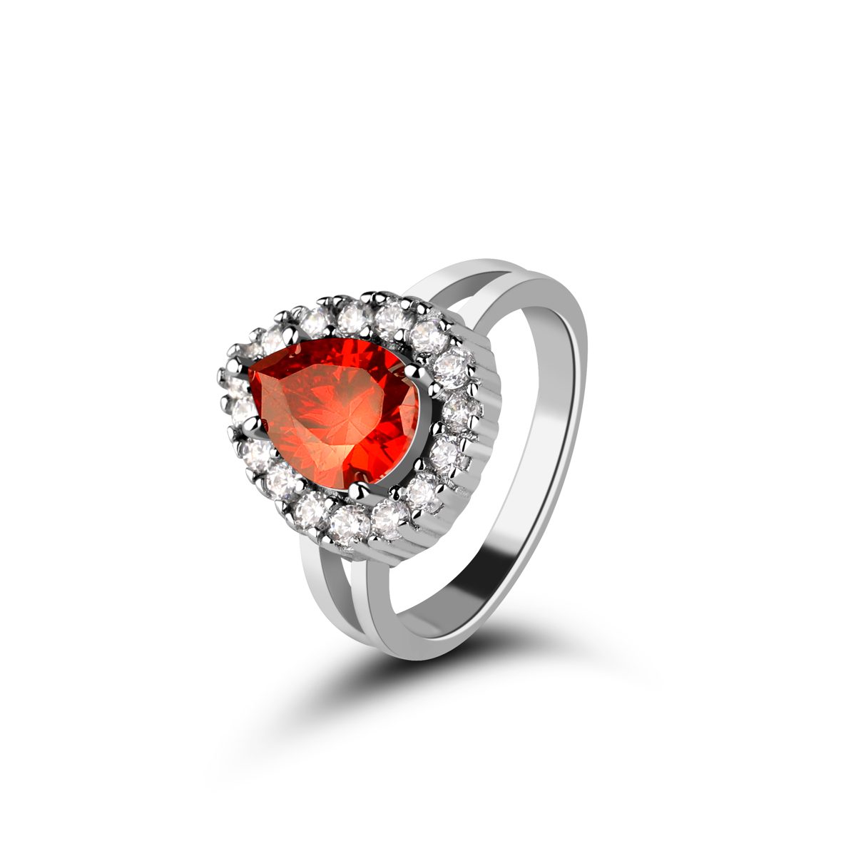 Mascot Custom Classic Timeless Sterling Silver Ring Set Wedding Ring for Women