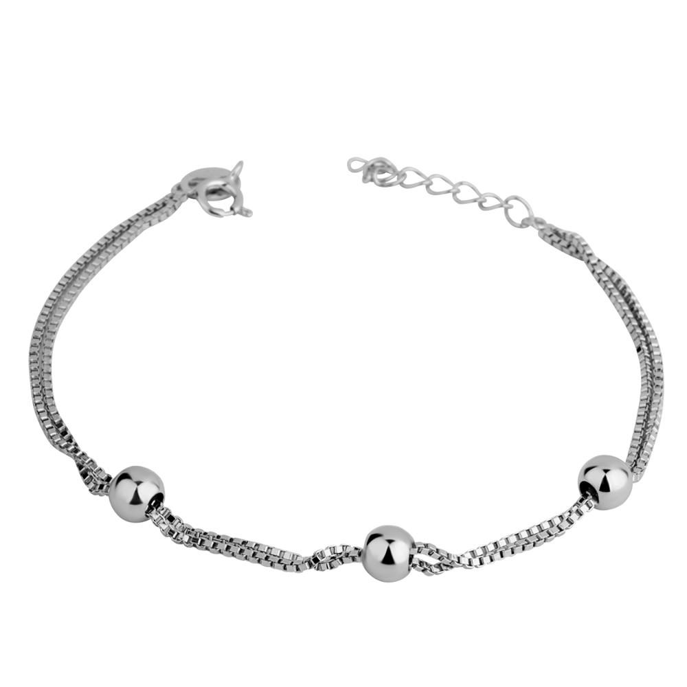 925 Sterling Silver Plated Tennis Bracelet Princess Round Cut Brilliant White Cz Stone Crystals