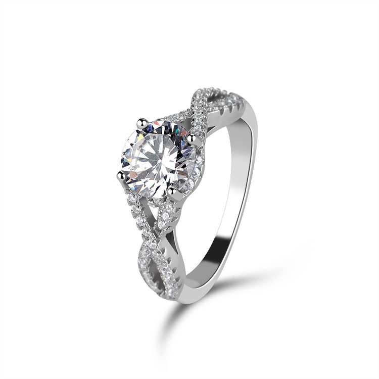 Mascot Fashion Jewelry 925 Sterling Silver Wedding Statement Rings for Women Gift Silver Engagement Rings