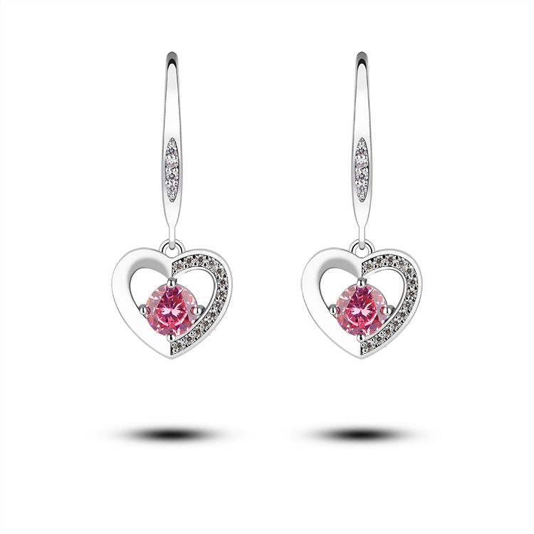 Customize 925 Sterling Silver Earrings Fashion Jewelry 925 Sterling Silver Stone Earrings Wedding Bridal Drop Earrings
