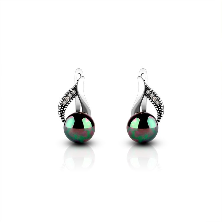 925 Silver Fashion Earring Stud Earrings Baroque Pearl Earrings for Women