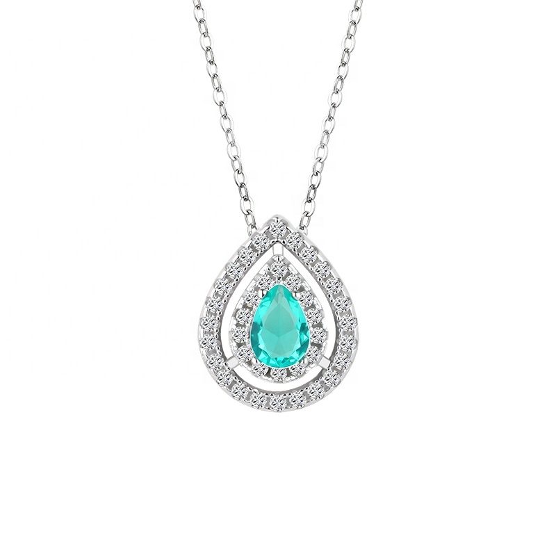 Mascot 925 Sterling Silver Women Turquoise Pendant Beautiful Necklaces for Women