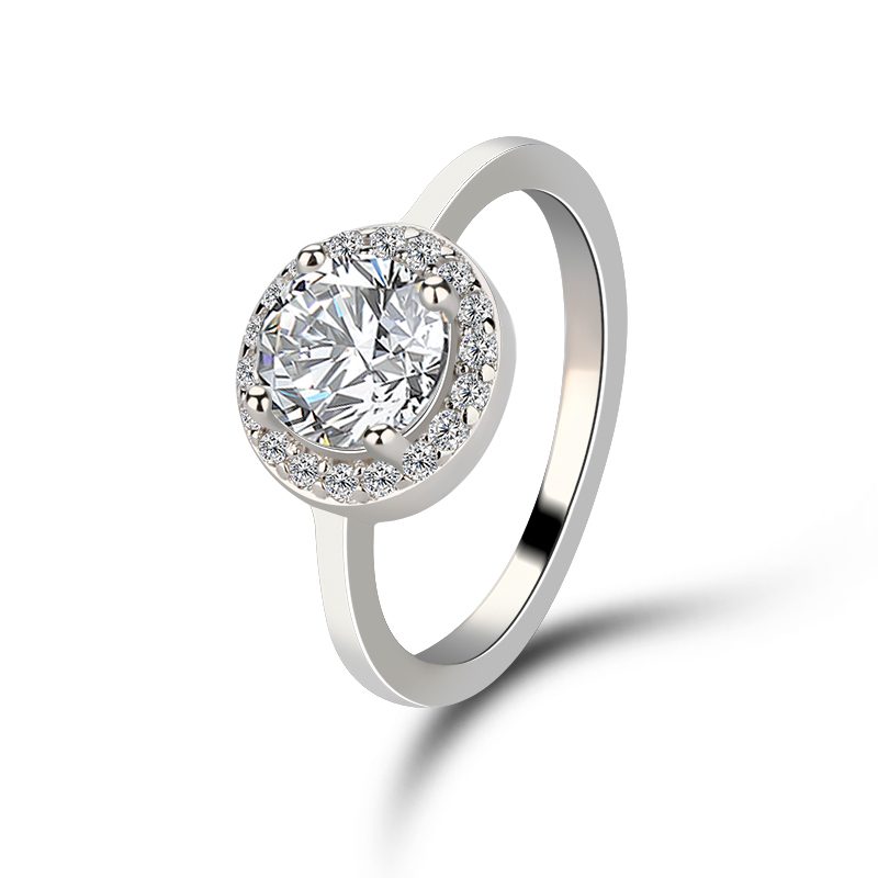 Zircon Ring Women Cuban Rings Jewelry Gold Color Trendy Mascot IGI Shenzhen Custom Engagement Wedding Wholesale Silver 14k