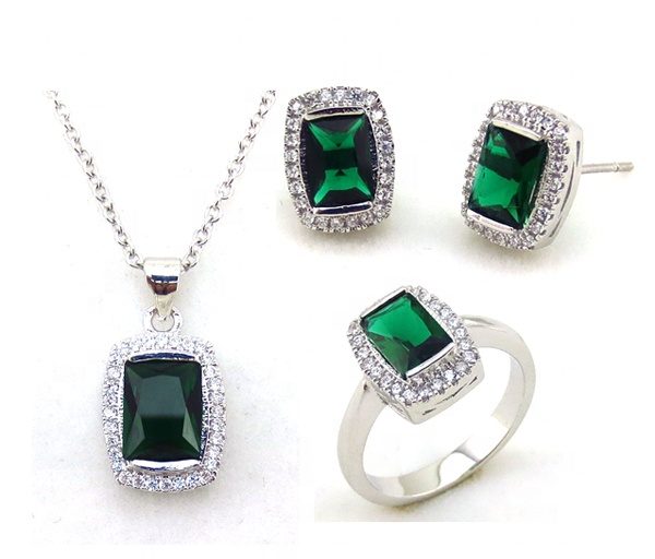 Jewelry Beads Jewelry Set Women's Customized Mascot Zircon IGI Eternity Band Rings Wholesale 925 Sterling Silver China 8.94g