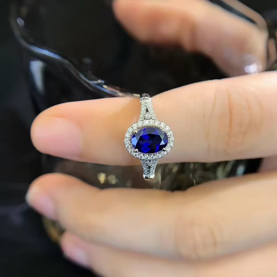 Cheap Price Simple Zircon Moon Stone Designs Nail Jewelry Ring Price
