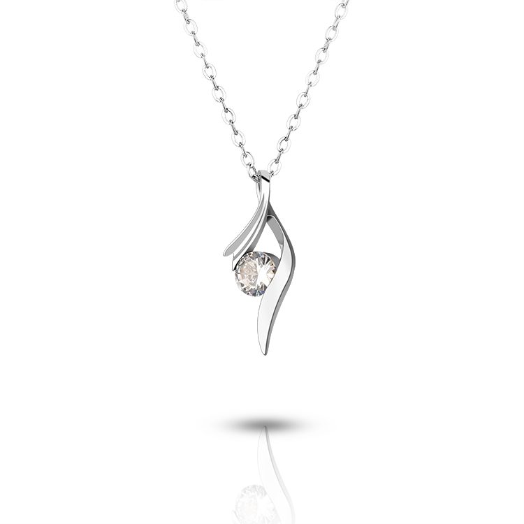 Minimalist Bar CZ Pendant 925 Silver Simple Everyday Necklace for Women Meaningful Gift for Anniversary
