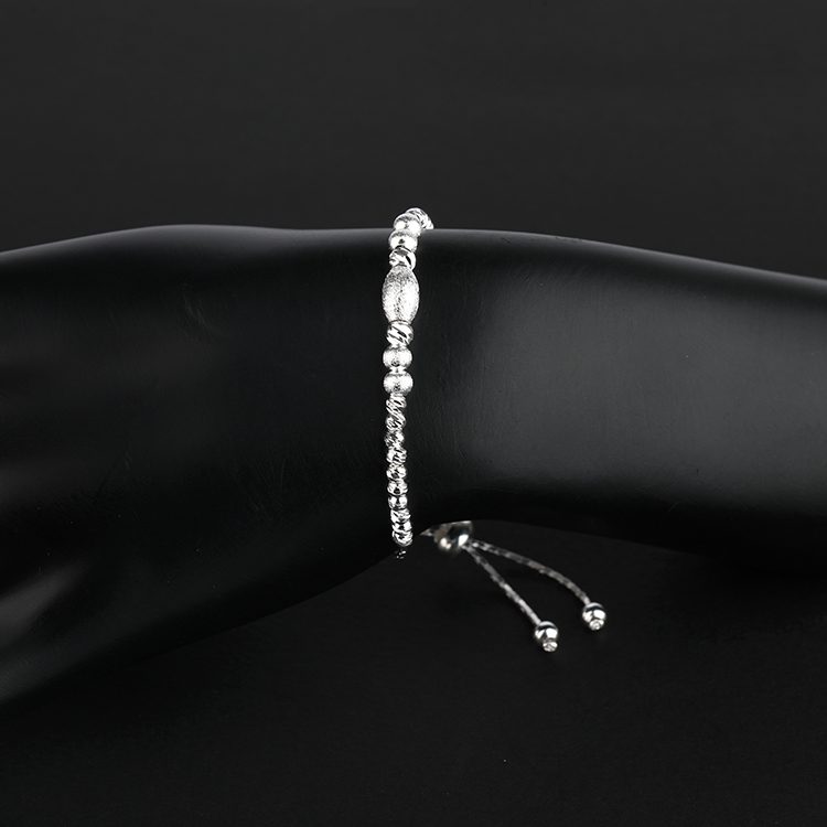 Custom Luxury Band Pure 925 Sterling Silver Fashion Bracelet for Woman Daily Fashion Jewelry