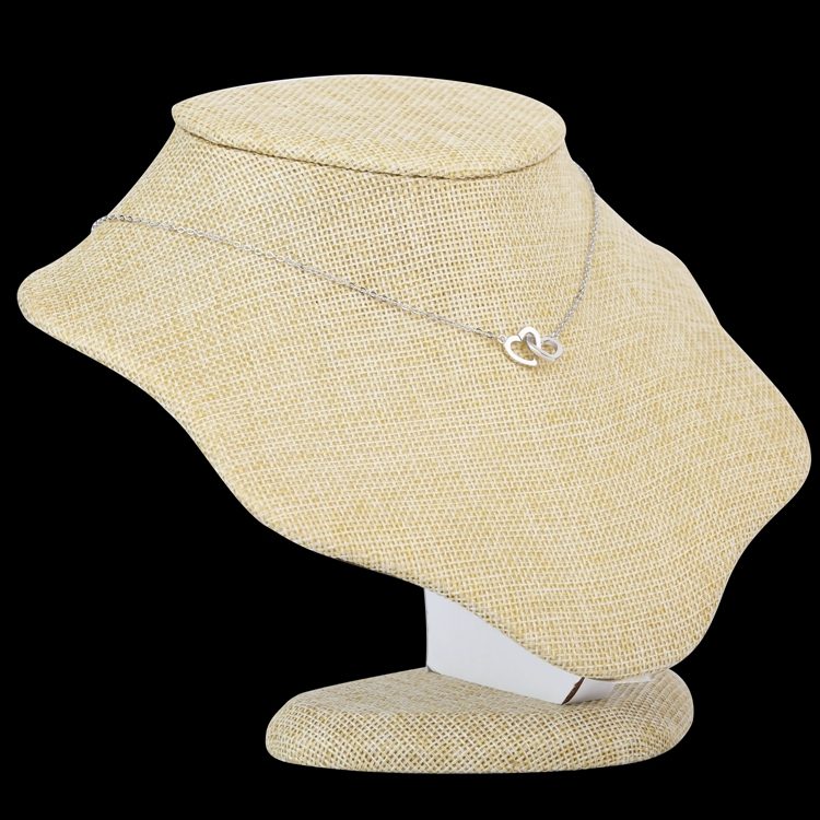 Double Heart Pendant Necklace Sterling Silver Jewelry