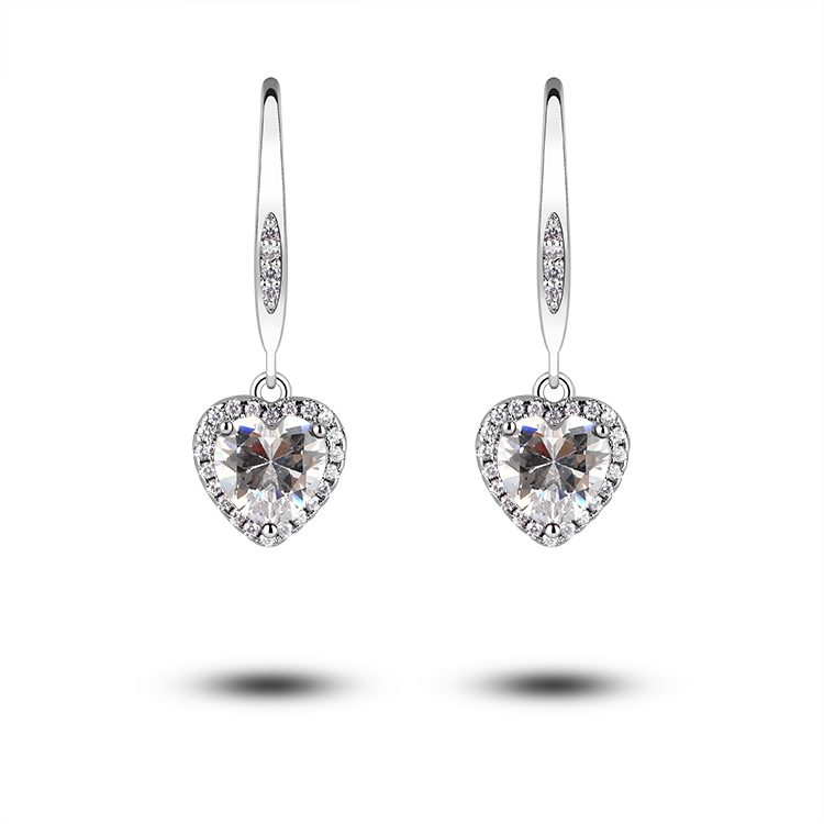 Brand Fashion Zircon Stud Earrings Charm 3A Cubic Zircon Drop Earrings for Women