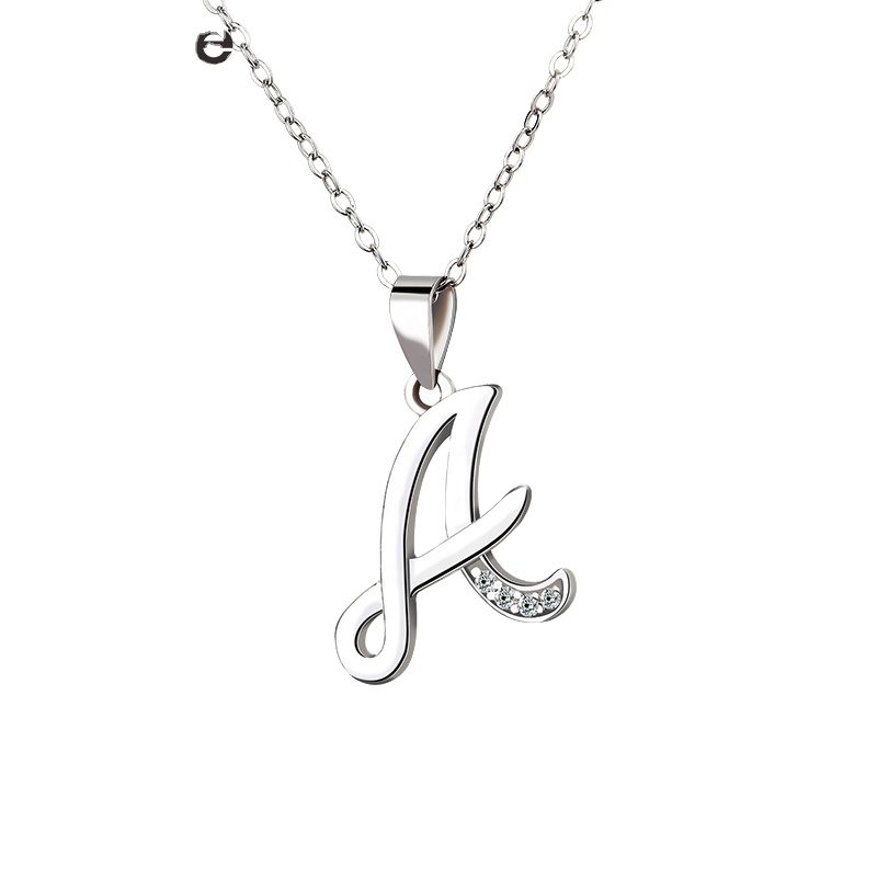 Letter Pendant A-Z Necklace Women Jewelry Gold Mascot Hot Selling 925 Sterling Silver Gift Shenzhen Zircon IGI Charm Pendants