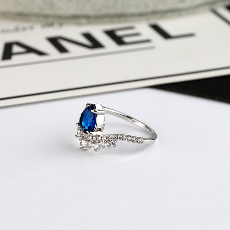 Luxury Jewelry Main CZ Stone 925 Sterling Silver Ring