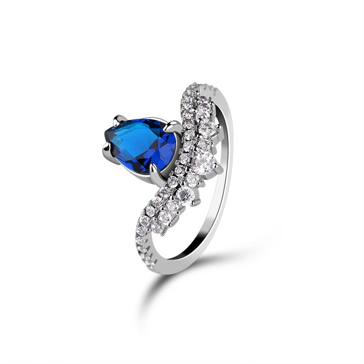 Luxury Jewelry Main CZ Stone 925 Sterling Silver Ring