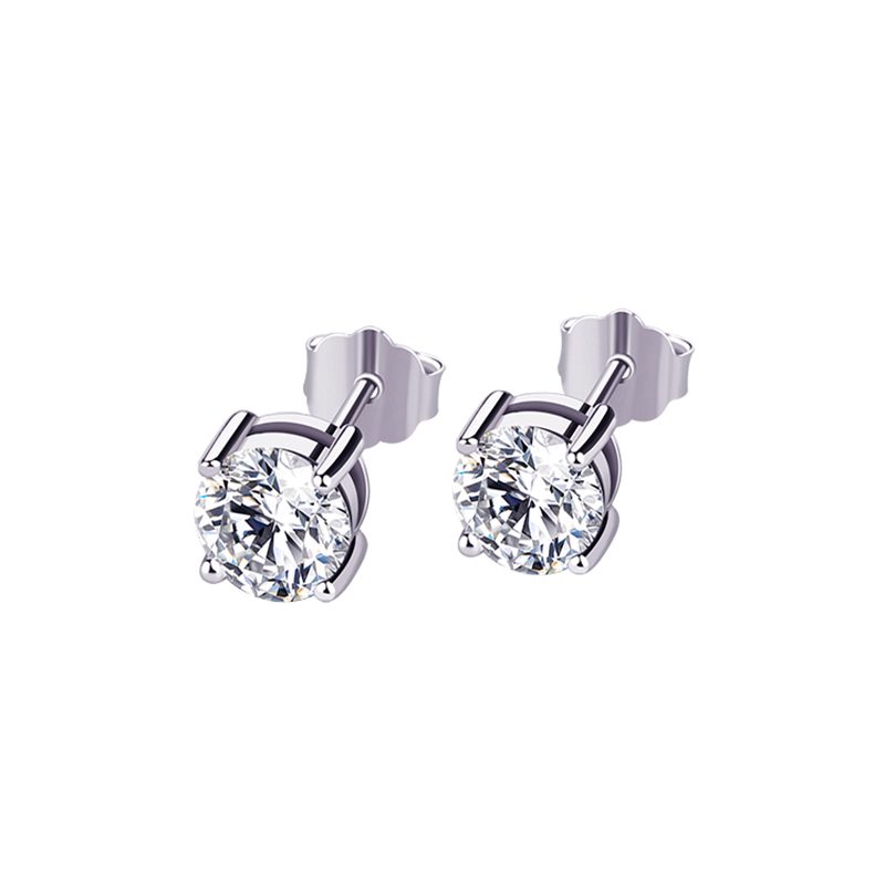 Wholesale Fashion Jewellery Customized Charm 925 Silver Woman Jewelry Korean Style Earrings