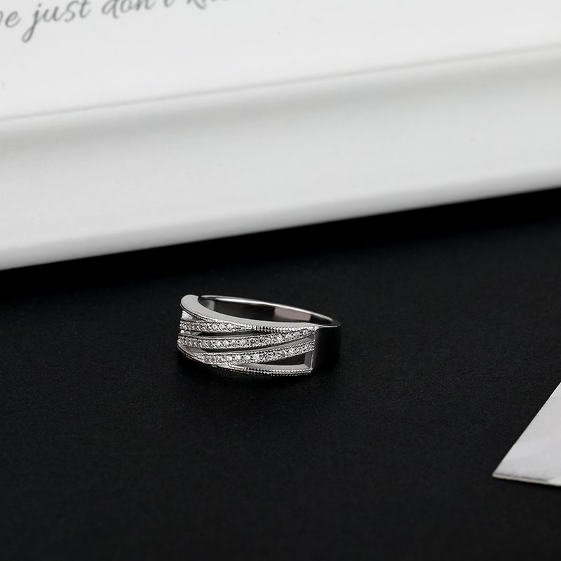 Couple Rings Jewelry Wedding Band Mascot S925 Sterling Silver Shenzhen CLASSIC Gemstone Rings Zircon IGI Thai Party Decorations