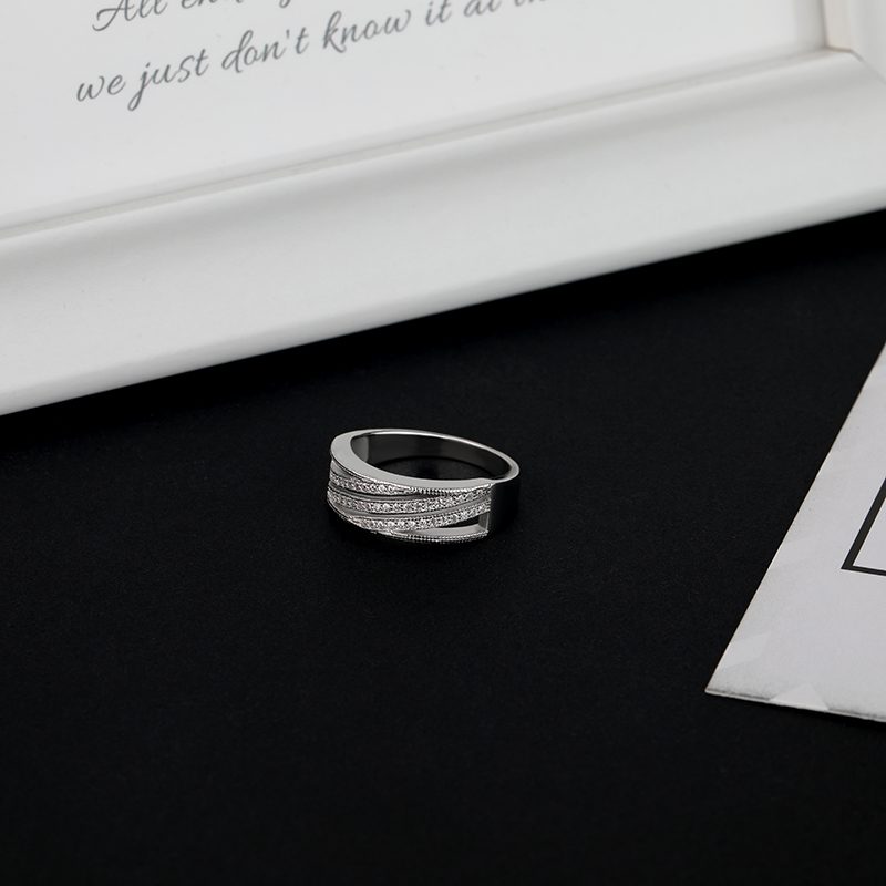 Couple Rings Jewelry Wedding Band Mascot S925 Sterling Silver Shenzhen CLASSIC Gemstone Rings Zircon IGI Thai Party Decorations