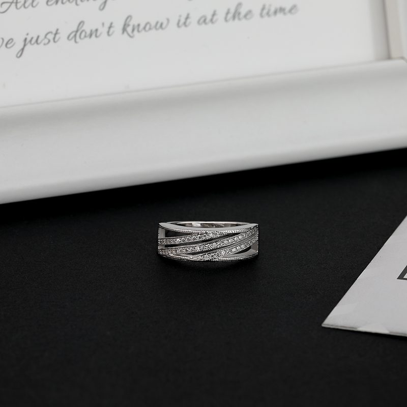 Couple Rings Jewelry Wedding Band Mascot S925 Sterling Silver Shenzhen CLASSIC Gemstone Rings Zircon IGI Thai Party Decorations
