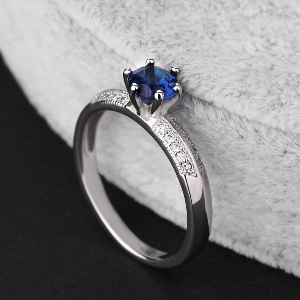 Custom Bohemian Sterling Silver Ring 925 Silver Zirconia Rings Women