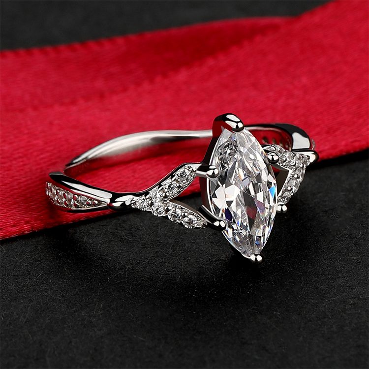 High Quality Sterling Silver 925 Rings Simple Silver Rings Jewelry for Women Female Gift Silver Engagement Rings