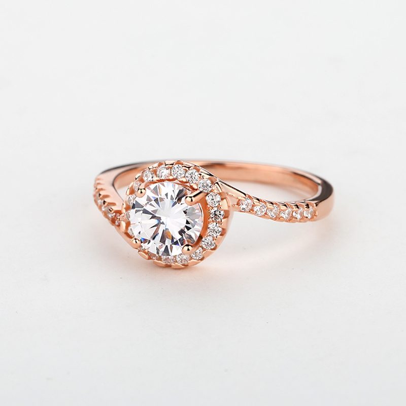 Bridal Wedding Ring Sets for Women Diamond and Moissanite Engagement Rings 925 Silver and Gold Plated Bands