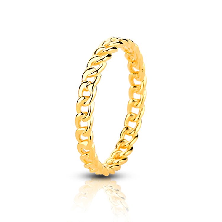 Fashion Rings Brass OEM Custom Logo Adjustable Handmade Jewelry Trendy Gold Plated Design