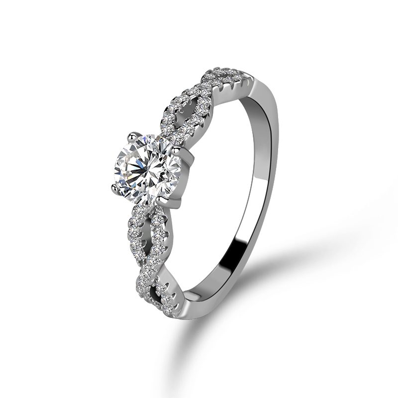 Luxury Couple Rings 925 Silver Gold Plated Fashion Jewelry Ring OEM Custom Logo Wholesale Multiple Sizes Available