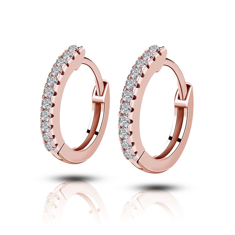 Minimalist 925 Silver Hoop Earrings for Women Gold Plated Jewelry Lightweight Everyday Gift
