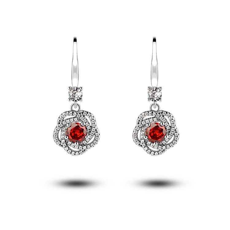Elegant High-end Drop Earrings CZ Dangle Earrings for Women 925 Silver Jewelry Perfect for Party Wedding or Valentine Day