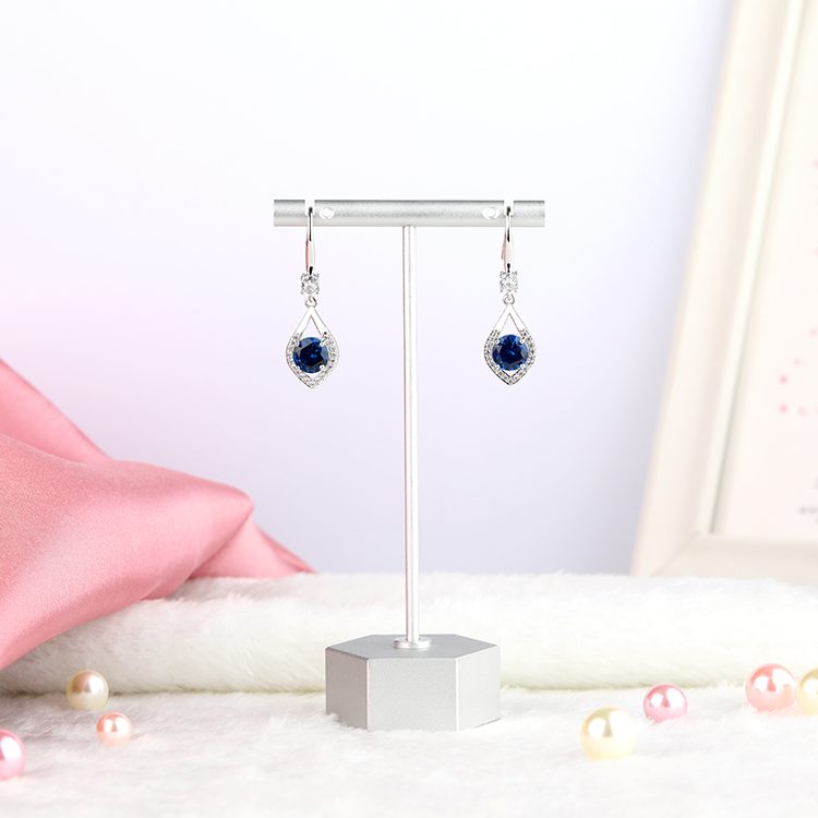 European American Women's Luxury Crystal Dangle Earrings Light Luxury Water Drops Zircon Ear Drop Earrings for Party or Event