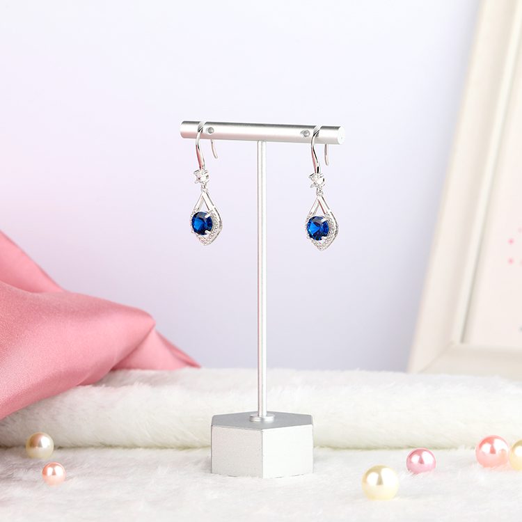 European American Women's Luxury Crystal Dangle Earrings Light Luxury Water Drops Zircon Ear Drop Earrings for Party or Event