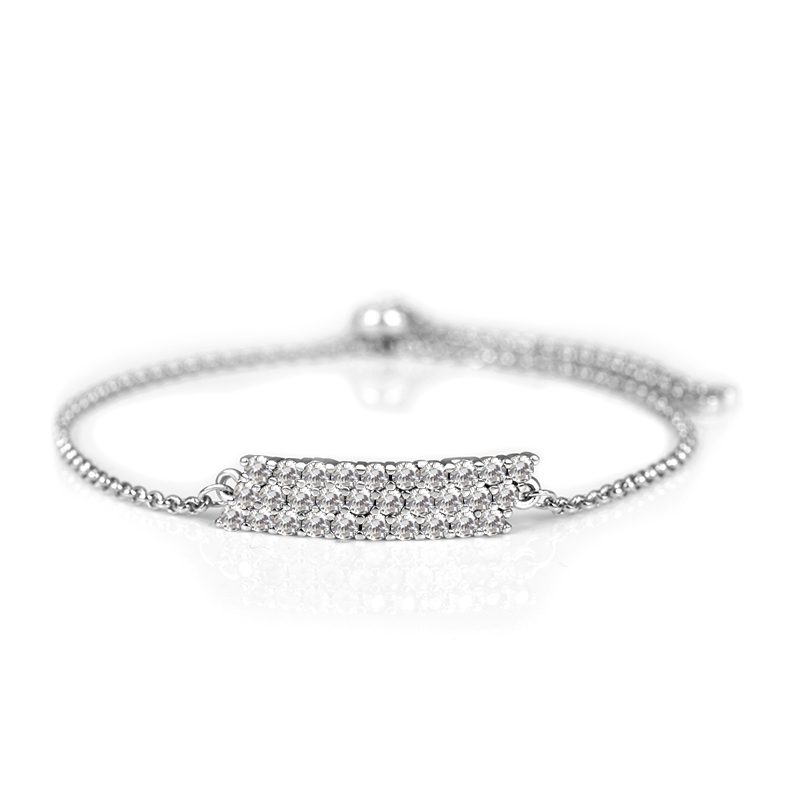 Unique 925 Sterling Silver Zircon Bracelet Women Jewelry