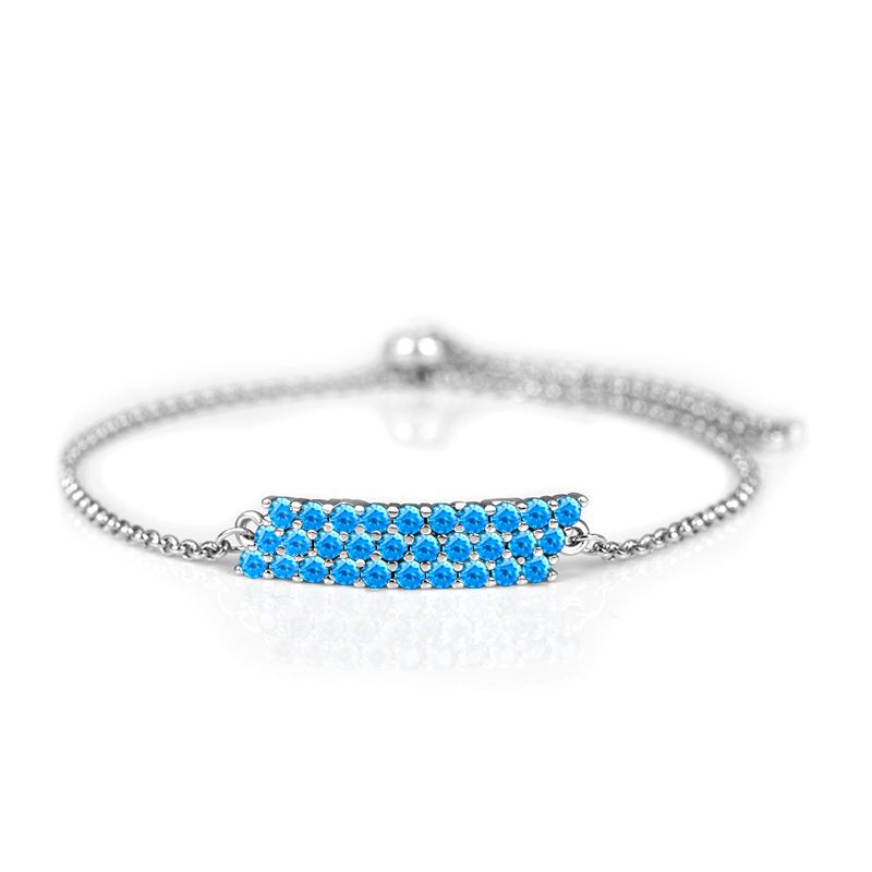 Unique 925 Sterling Silver Zircon Bracelet Women Jewelry