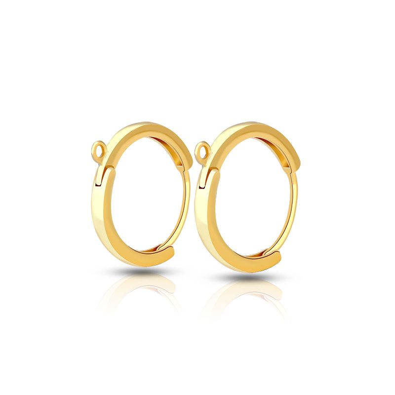 Large Plated Gold European Fashion Minimalist Earrings Fashion Clip Earrings