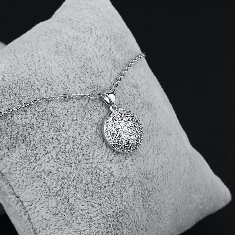 Dome Shape Jewelry Pendant Ballerina Necklace