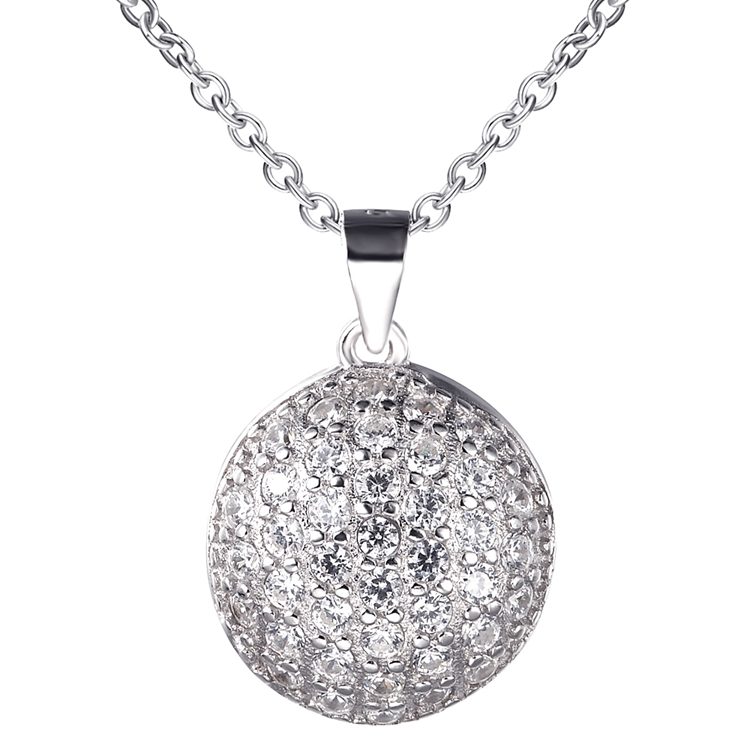 Dome Shape Jewelry Pendant Ballerina Necklace